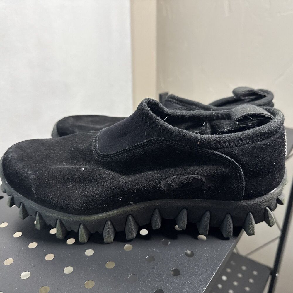 Salomon Contagrip CX Snow Clog Black Suede Slip-On Winter Shoes Mens Size 9.5 M